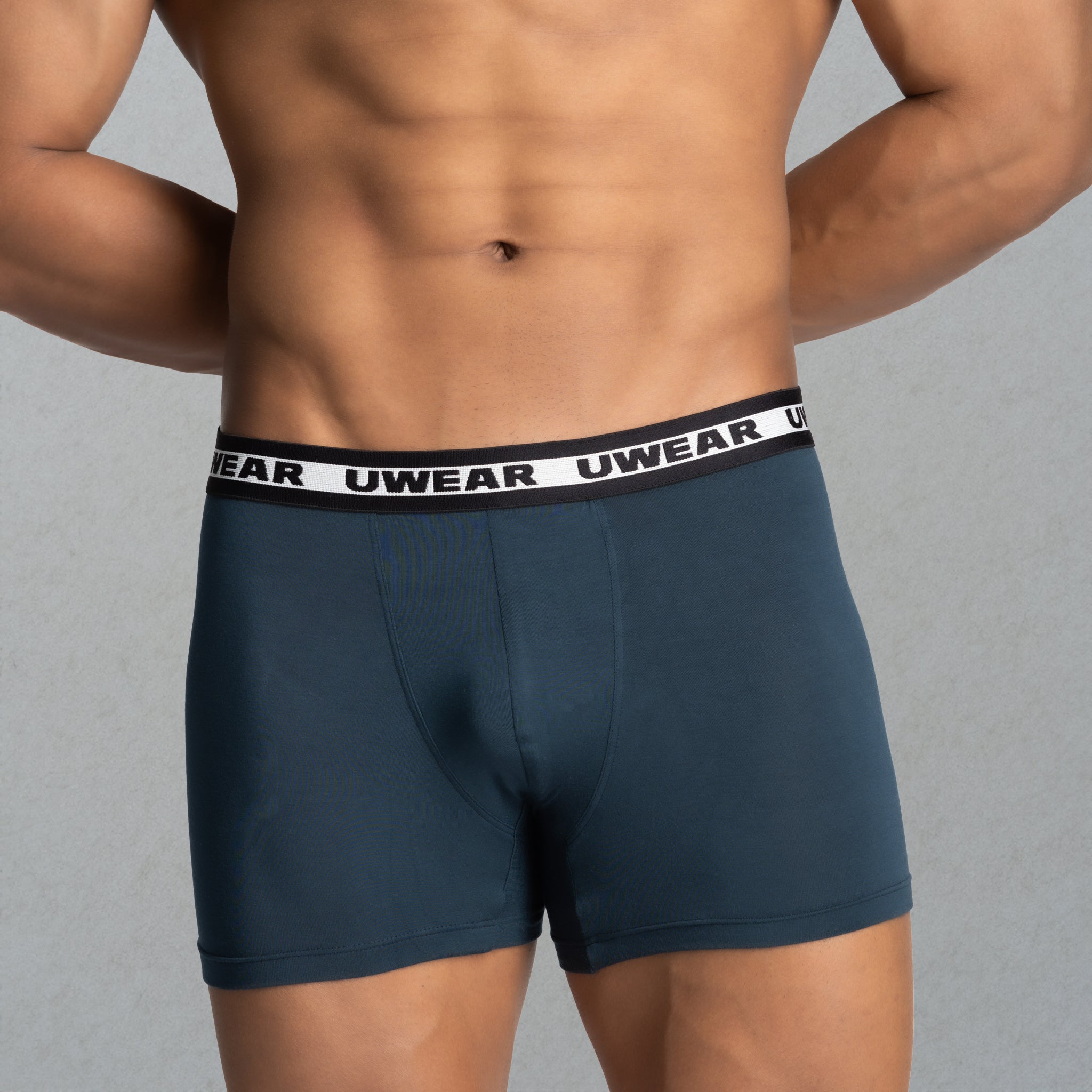 Captivating Teal: Premium Modal Men's Underwear with Midnight Band - UWEAR